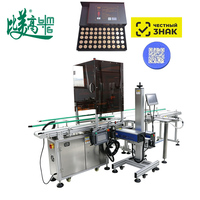 Machine de marquage laser entièrement automatique pour bouchons de bouteilles, système de codage DataMatrix GS1, un article un code, traçabilité Chestny Znak