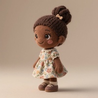 OEM/ODM poupées de chiffon afro-américaines personnalisées poupée en peluche noire personnalisée poupée africaine poupées afro-américaines peluches en gros