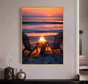 Kit de Pintura por Números de <span class=keywords><strong>Paisajes</strong></span> de Atardecer Nocturno <span class=keywords><strong>para</strong></span> Adultos - Pintura Acrílica Hecha a Mano sobre Lienzo <span class=keywords><strong>para</strong></span> Decoración del Hogar - Product Image 1