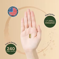 Vente en gros OEM/ODM Supplément de berbérine Cannelle de Ceylan Chlorhydrate de berbérine Métabolisme sain du glucose Capsules de berbérine