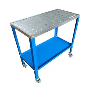 Heavy Duty table w/castors Iron-Man Welding Table withstorage tray for workshop