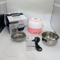Boîte à lunch chauffante électrique portable 5 en 1, simple couche 1,2 L, double couche 2 L, récipient alimentaire bento en acier inoxydable KL03008