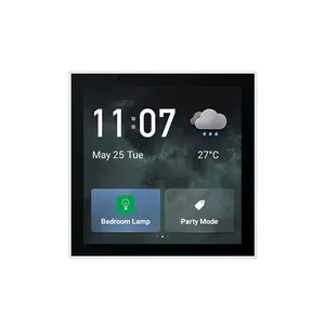 Vendedor caliente Automatización del hogar Tuya WiFi Blue-Tooth Zigbee Pantalla táctil Multifuncional 4 ''In-Wall LCD Panel de control del hogar