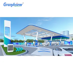 Greatest Supplier Gas Station Led Illuminated Signage Gas Station Canopy Fascia Sign Gas Station Led Circular Sign