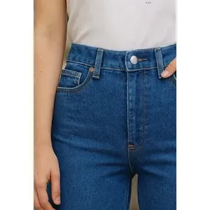 Jeans a Zampa d'Elefante da Donna Adrenaline, Vita Alta, Denim Elasticizzato, 5 Tasche, Stile Semplice - Product Image 4