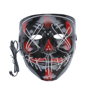 Máscara <span class=keywords><strong>de</strong></span> neón con <span class=keywords><strong>purga</strong></span> Led para Halloween, <span class=keywords><strong>disfraz</strong></span> <span class=keywords><strong>de</strong></span> elección, fiesta <span class=keywords><strong>de</strong></span> Dj, brillante, Punk, a la moda - Product Image 2