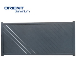 Porte en aluminium sur mesure bricolage Offre Spéciale porte en aluminium glissant des portails en aluminium de conception moderne pour des maisons - Product Image 1