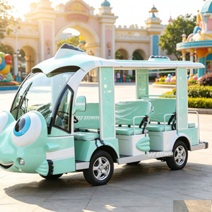 Bus électrique touristique ZOWN, 4 rangées de sièges, design ouvert latéral blanc, pour transport de touristes, Chine HEN - Product Image 1