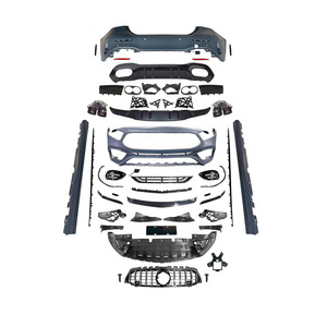 Autopartes A45 <span class=keywords><strong>AMG</strong></span> estilo Bodykit difusor delantero parachoques trasero rejilla cuerpo Kit para <span class=keywords><strong>Mercedes</strong></span> Benz a clase W177 sedanes 2019-2026 - Product Image 1