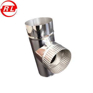 Système de <span class=keywords><strong>cheminée</strong></span> à mur unique à 90 degrés, connexion de tuyau en té pour flux, <span class=keywords><strong>cheminée</strong></span> - Product Image 4