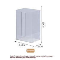 Boîte de rangement écologique pour serviettes de bain en acrylique avec design personnalisé à haute transparence