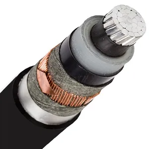 1x30 0RM/25 12/20kV conductor de aluminio XLPE aislado NA2XS(F)2Y Cable de voltaje medio