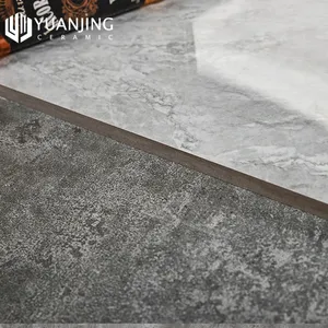 Sıcak satış 750x1500mm tam vücut mermer bak koyu açık gri beyaz parlak cilalı sırlı porselen döşeme fayans - Product Image 6