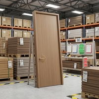 Portes en bois massif avec âme en MDF pour chambre à coucher, résistantes aux chocs