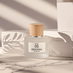 Ưu đãi đặc biệt chai nước hoa rỗng 50ml màu trắng mờ chai nước hoa sang trọng 100mi với bao bì hộp và nắp gỗ - Product Image 5