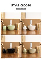 Offre Spéciale : Ensemble Matcha 4 Pièces – Fouet en Bambou Personnalisé pour le Thé Matcha, Outil Traditionnel Matcha, Fouet et Bol