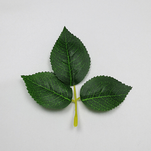 Foglie di Rosa Artificiale in Seta di Alta Qualità all'Ingrosso per Teste di Fiori di Sapone Festivi e Decorazioni - Product Image 2