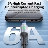Câble de charge rapide Type-C 240W en gros, tressé en PVC, synchronisation haute vitesse pour imprimante iOS - Plusieurs longueurs disponibles