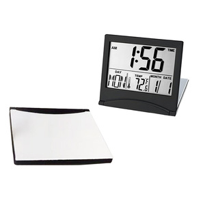 Folding Perpetual Calendar <b>Electronic</b> Clock 13mm Thin With Alarm Temperature Display Travel Desk Clock Gift - Product Image 1