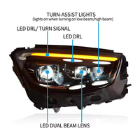 Phare avant de style automobile pour Mercedes-Benz GLC253, ensemble de phares 2020-2023, lentille de projecteur LED DRL, accessoires dynamiques