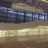 Panneau mural de salle de bain fin en faux marbre cristal, étanche IP65, avec rétroéclairage LED blanc chaud, garantie 3 ans, CRI 90, dimmable