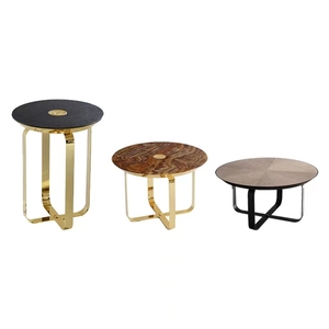 <span class=keywords><strong>Meuble</strong></span> de salon élégant et moderne en bois massif, design italien, marque de luxe, plateau peint effet piano, extensible, respectueux de l'environnement - Product Image 2