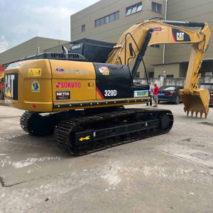 Excavadora de cadenas CAT 320D usada original de Japón, con pocas horas de uso, 20 toneladas, maquinaria de construcción, bajo consumo de combustible, excavadora pesada en stock - Product Image 1