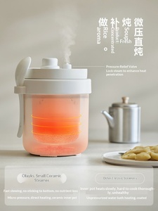 Olayks OLK-DDB06A <span class=keywords><strong>Mijoteuse</strong></span> Électrique en Céramique 0,63 L avec Fonction Cuisson du Riz et Maintien au Chaud pour Usage Domestique - Product Image 2