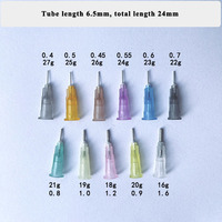 Aiguilles adhésives en acier inoxydable de précision à usage général 16g 18g 19g 20g 27g pour cartouches de seringues à colle