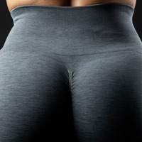 Aliexpress pour le côté Jacquard Fitness Pantalon trois-quarts Seamless Yoga Shorts High Elastic Waist Breathable Solid