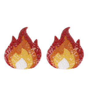 Ausgefallene Mehrformige Rote Feuerstern-Eiscreme Sexy Nippelabdeckungen für Frauen Undurchsichtige Nippelcover - Product Image 3