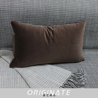 Housse de coussin lombaire carrée de luxe RUIYI, 50x30 cm, décoration d'intérieur, 100% polyester, amovible, lavable, écologique