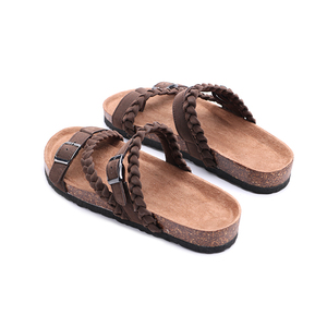 รองเท้าแตะผู้หญิงแบบคลาสสิกแฟชั่นไม้ก๊อก,รองเท้าไม้ก๊อกแบบยืดหยุ่นรองเท้าแตะพื้นรองเท้าไม้ก๊อกแบบเลื่อน - Product Image 5