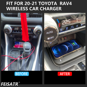 Chargeur sans fil pour Toyota <span class=keywords><strong>Rav4</strong></span> (Génération, Lhd) / Wildlander - Compatible avec les modèles 2020-2022 Car For Charger - Product Image 3