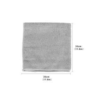 Serviette en microfibre carrée <span class=keywords><strong>super</strong></span> absorbante, couleur noire, douce, pour le nettoyage domestique et la cuisine, vente en gros - Product Image 1