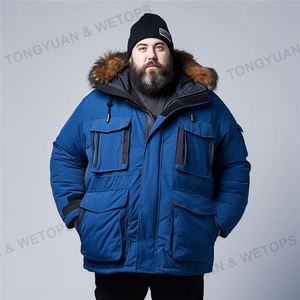 Abrigos al aire libre para hombre, ropa gruesa de talla grande, <span class=keywords><strong>Parka</strong></span>, invierno, 2023 - Product Image 3