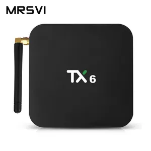 Android 10.0 Quad Core 4Gb Ram 32Gb Rom Tx6 H6 Android Tv Box 4K 2.4G 5G Dual Wifi Media Speler Tv Box