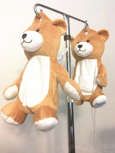 CE ASTM-funda de oso de peluche personalizado para niños, <span class=keywords><strong>bolsa</strong></span> de agua colgante con <span class=keywords><strong>bolsa</strong></span> de red para <span class=keywords><strong>hospital</strong></span> - Product Image 2