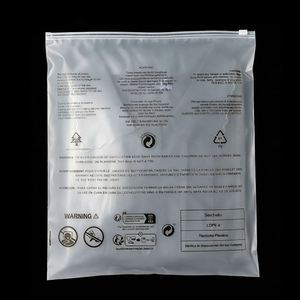 Portable PE Plastic Zipper Pouch, clear See Through Garment Bag, Moisture Barrier for Travel <b>Clothes</b> Sorting Bag - Product Image 3