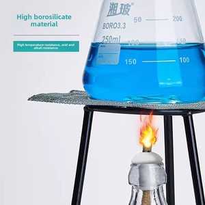 Xiangbo bel labu segitiga kaca borosilikat tinggi, sumbat mulut <span class=keywords><strong>B</strong></span> besar 100ml-500ml - Product Image 1