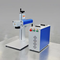 Máquina de Marcado Láser de Fibra 3D Profesional de 3w 5w para Vidrio, Silicona, Plástico, Placa PCB Flexible, Máquina de Grabado Rotativa de Escritorio