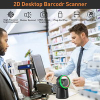 Lector de Códigos de Barras de Escritorio 2D CMOS de Alta Velocidad JR T52 con Sensor Automático, Escáner de Códigos QR para Pagos Móviles en Puntos de Venta de Supermercados