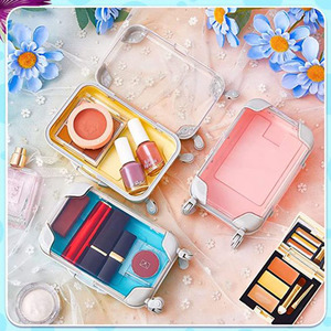 Boîte d'emballage de cils de vison 3D de luxe Logo personnalisé bande de boîte à cils en plastique dur à bas quantité minimale de commande Mini <span class=keywords><strong>valise</strong></span> outils de cils en gros - Product Image 5