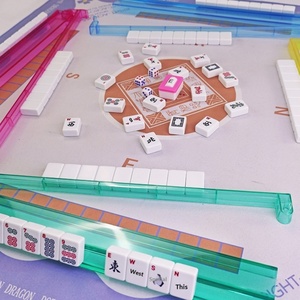 Juego de Mahjong Americano Judío Occidental de 30MM con Cubierta de Melamina, Caja de Madera, Bolso y Regla de Cartas - Regalo de Fichas de Mahjong Americanas - Product Image 3