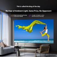 Le projecteur LED Ultra Haute Définition 4K Android 11 peut se connecter au téléphone portable pour la formation commerciale au bureau à domicile