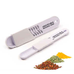 Ensemble <span class=keywords><strong>de</strong></span> 2 cuillères doseuses réglables <span class=keywords><strong>en</strong></span> plastique PP écologique pour lait <span class=keywords><strong>en</strong></span> poudre, <span class=keywords><strong>sucre</strong></span> et assaisonnements - Lavable au lave-vaisselle - Product Image 2