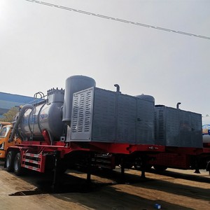 2 Axles 20m3 Steel Sewage Suction Vacuum Trailer 22000L Toilet Sucker Semi-Trailer Drain Clean - Product Image 6