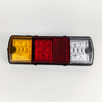 Feu arrière de camion 10,5 pouces rouge, ambre, blanc, combiné (stop, clignotant, marche arrière) avec réflecteur, étanche, pour remorque