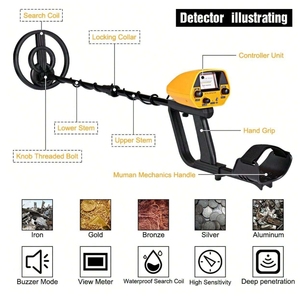 مصنع رخيص الثمن مكتشف الذهب صياد الذهب الصناعي كاشف المعادن MD5090 الذهب تحت الأرض - Product Image 6