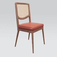 Chaises de salle à manger modernes en bois massif - Mobilier commercial extérieur imperméable et écologique pour hôtels, cafés et restaurants